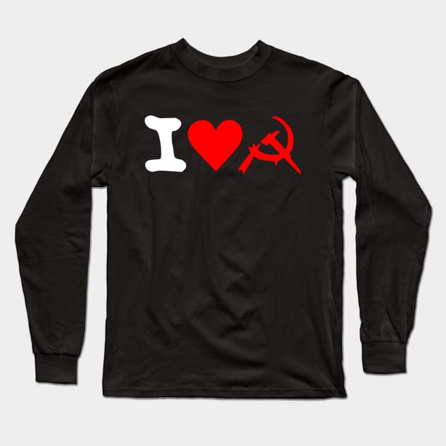 i love hammer and sickle Long Sleeve T-Shirt by Tamie